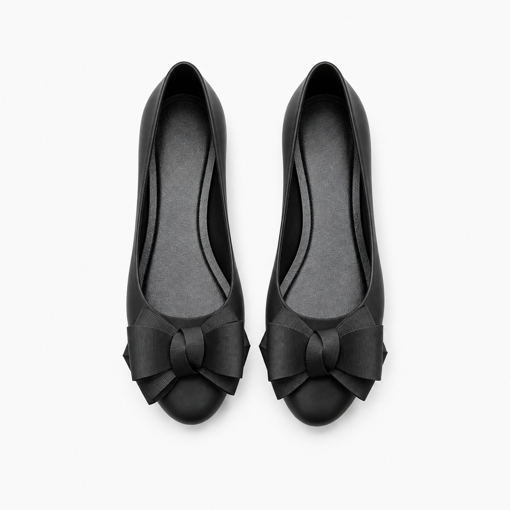 Womens Bow Ballet Flats detail view - women's ballet flats UK