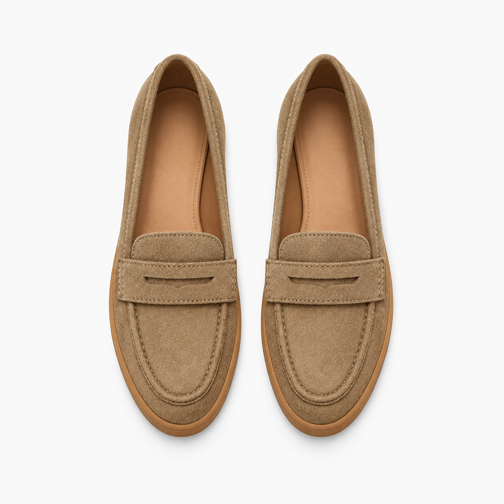 Womens Suede Tassel Loafers detail view - women's suede loafers UK