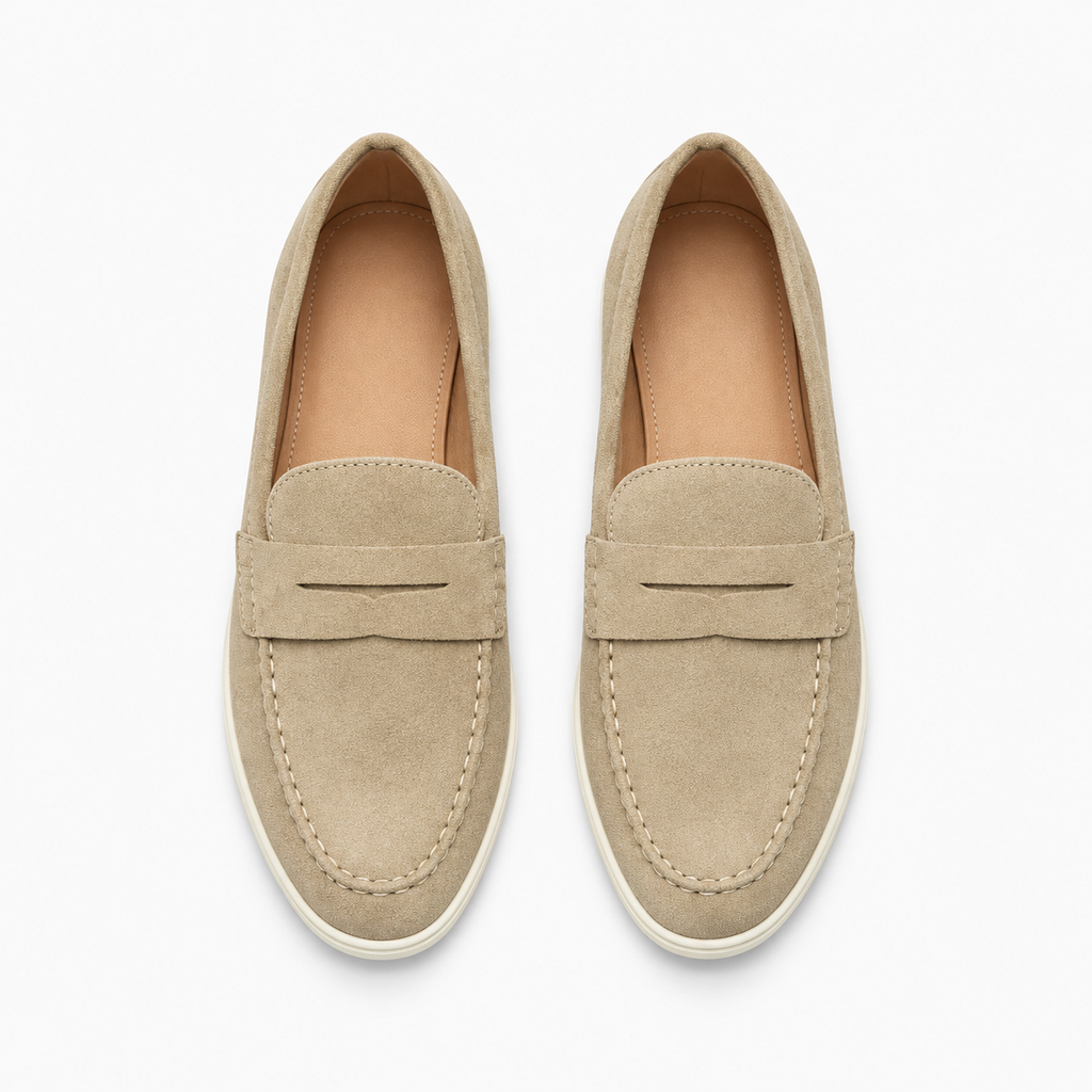 Womens Leather Comfort Smart Loafers detail view - women's leather loafers UK
