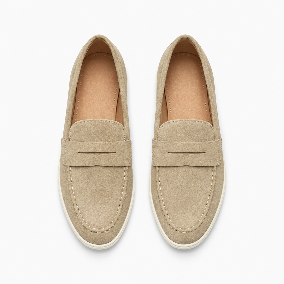 Womens Leather Comfort Smart Loafers detail view - women's leather loafers UK