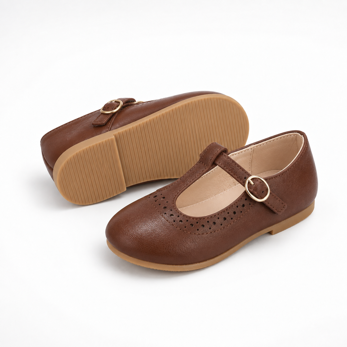 Kids Mary Jane Ballet Flats buckle detail - kids Mary Jane shoes UK