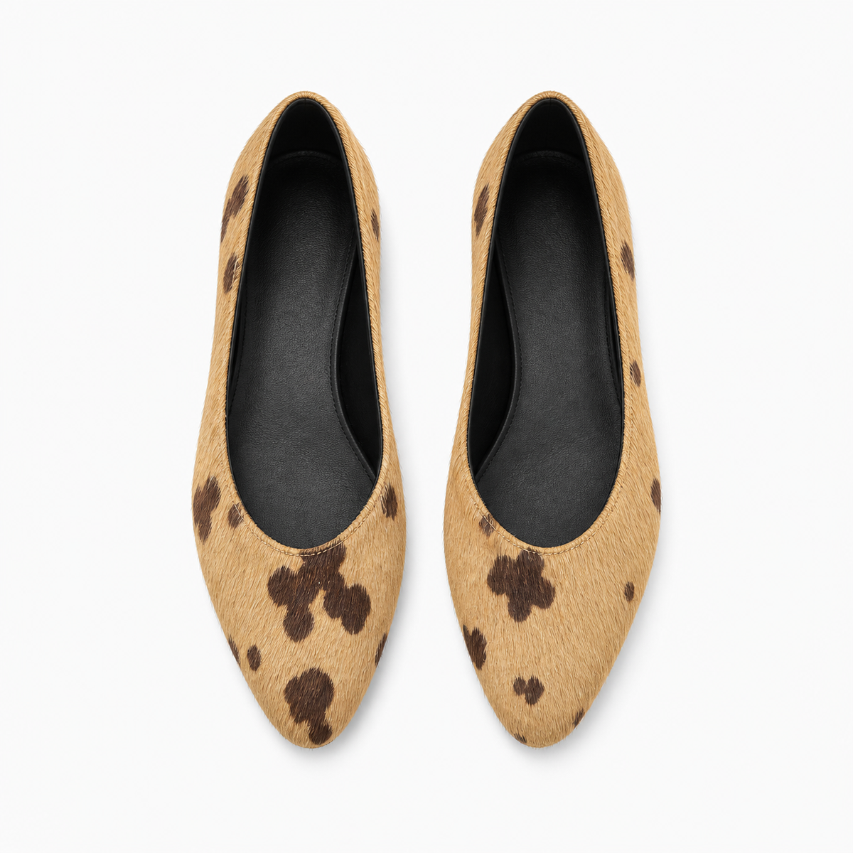Womens Leather Everyday Ballet Flats detail view - women's ballet flats UK