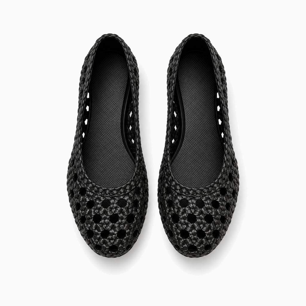 Womens Hollow Out Ballet Flats detail view - women's ballet flats UK