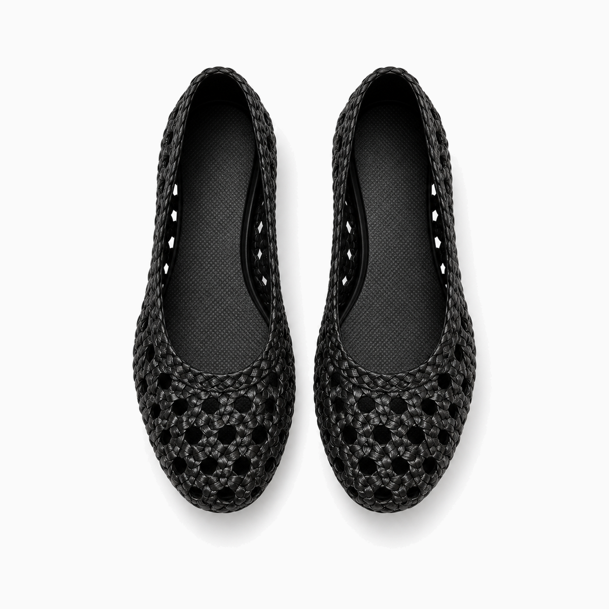 Womens Hollow Out Ballet Flats detail view - women's ballet flats UK