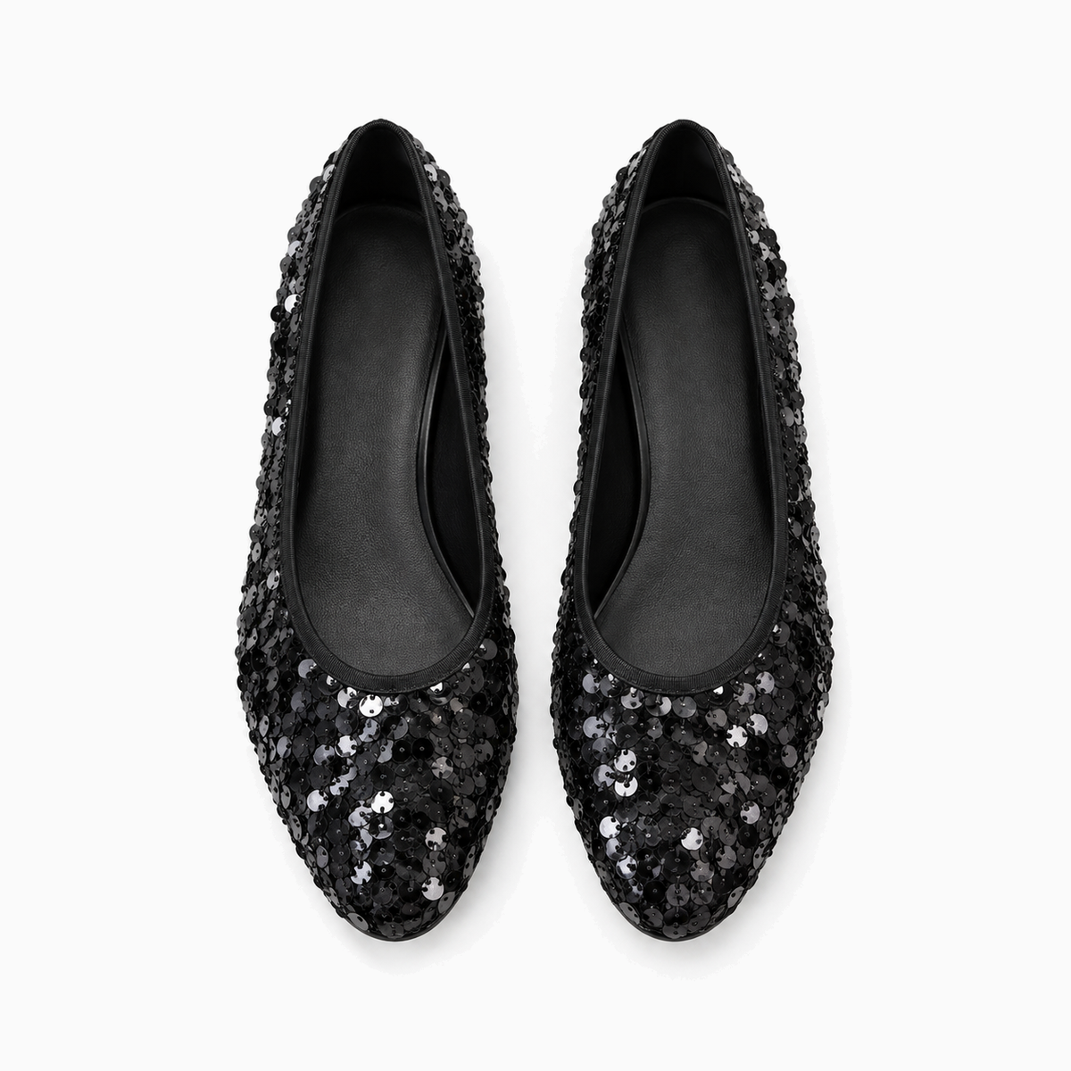 Womens Statement Pointed Toe Ballet Flats detail view - ladies ballet flats UK
