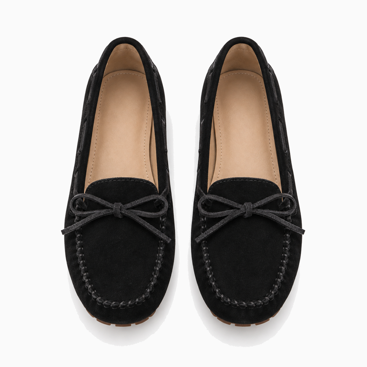 Womens Leather Driving Loafers detail view - women's leather loafers UK