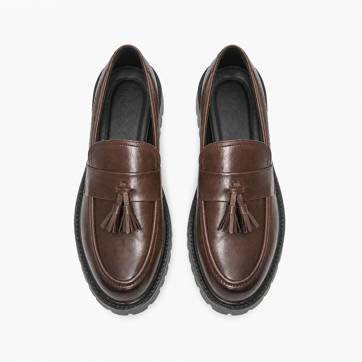 Womens Leather Tassel Loafers detail view - women's leather loafers UK