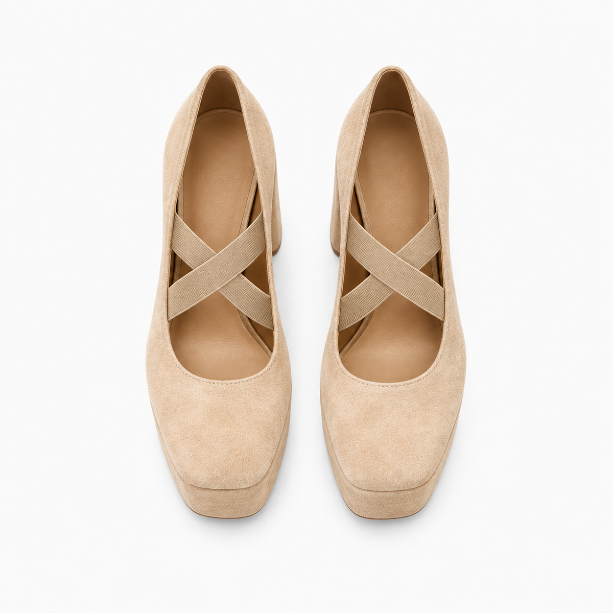Womens Platform Ballet Flats detail view - women's ballet flats UK