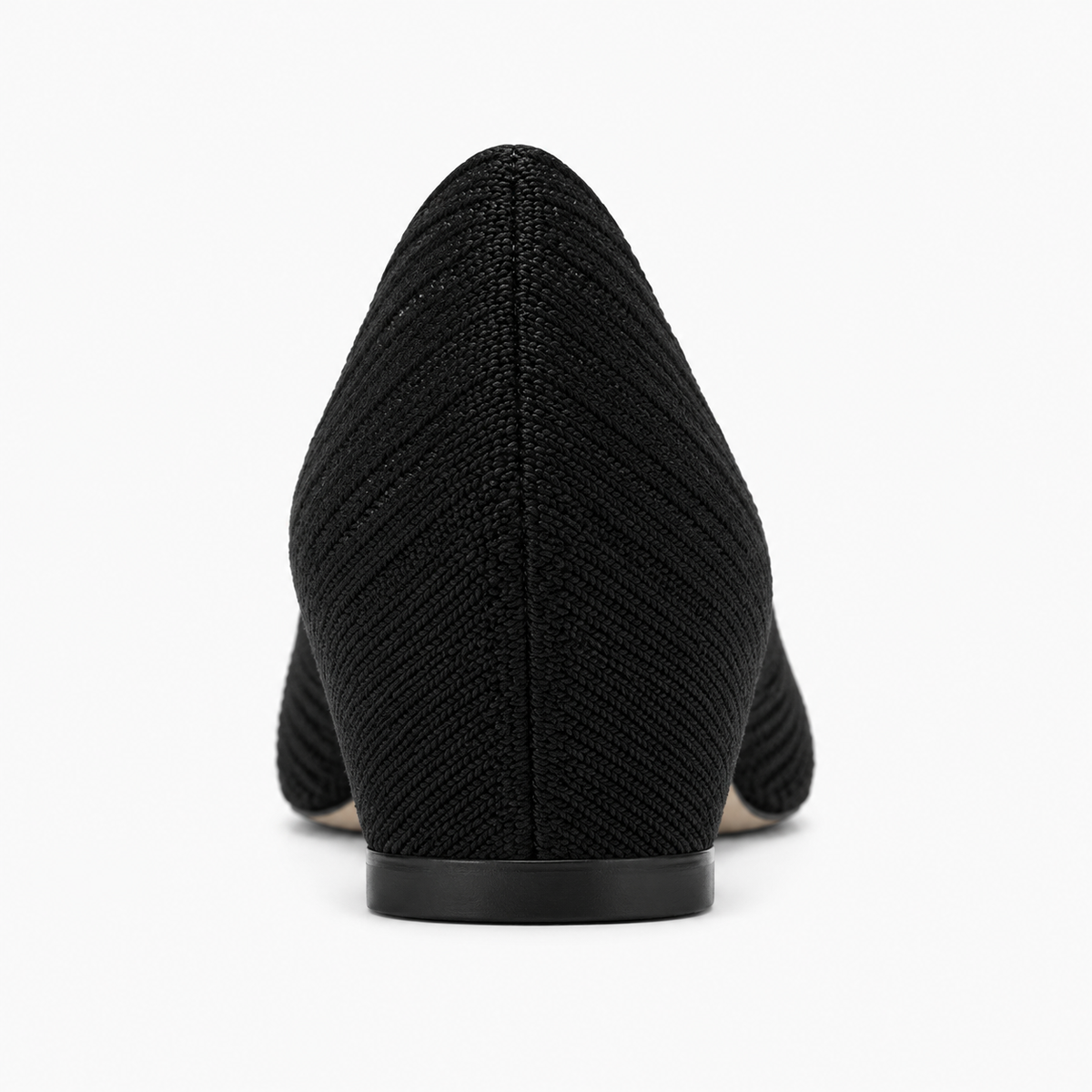 Womens Pointed Toe Knit Ballet Flats front view - women's ballet flats UK