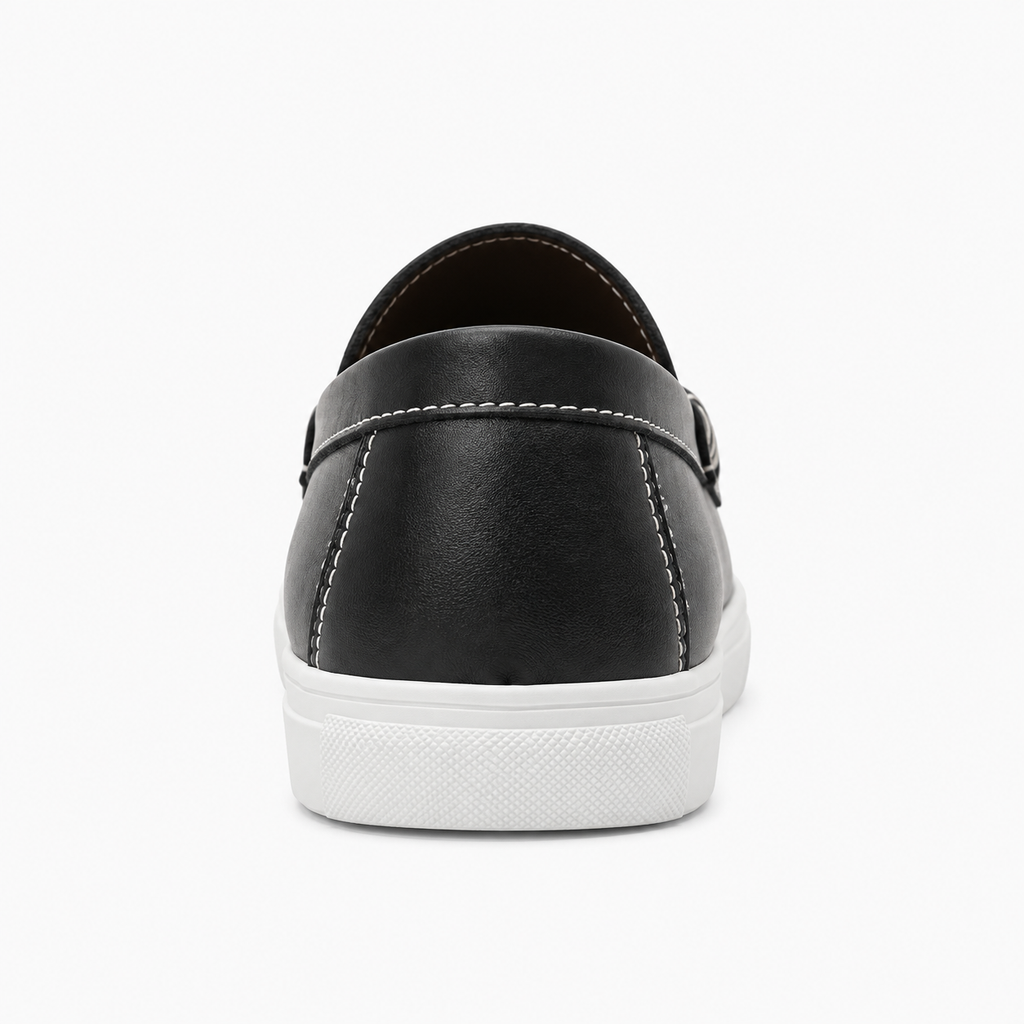 Womens Leather Breathable Summer Loafers front view - women's leather loafers UK