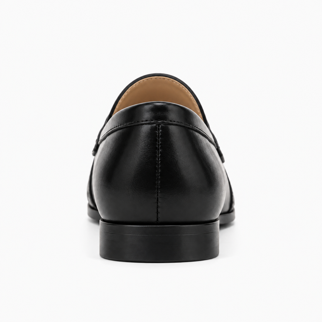 Womens Penny Leather Walking Loafers front view - women's leather loafers UK