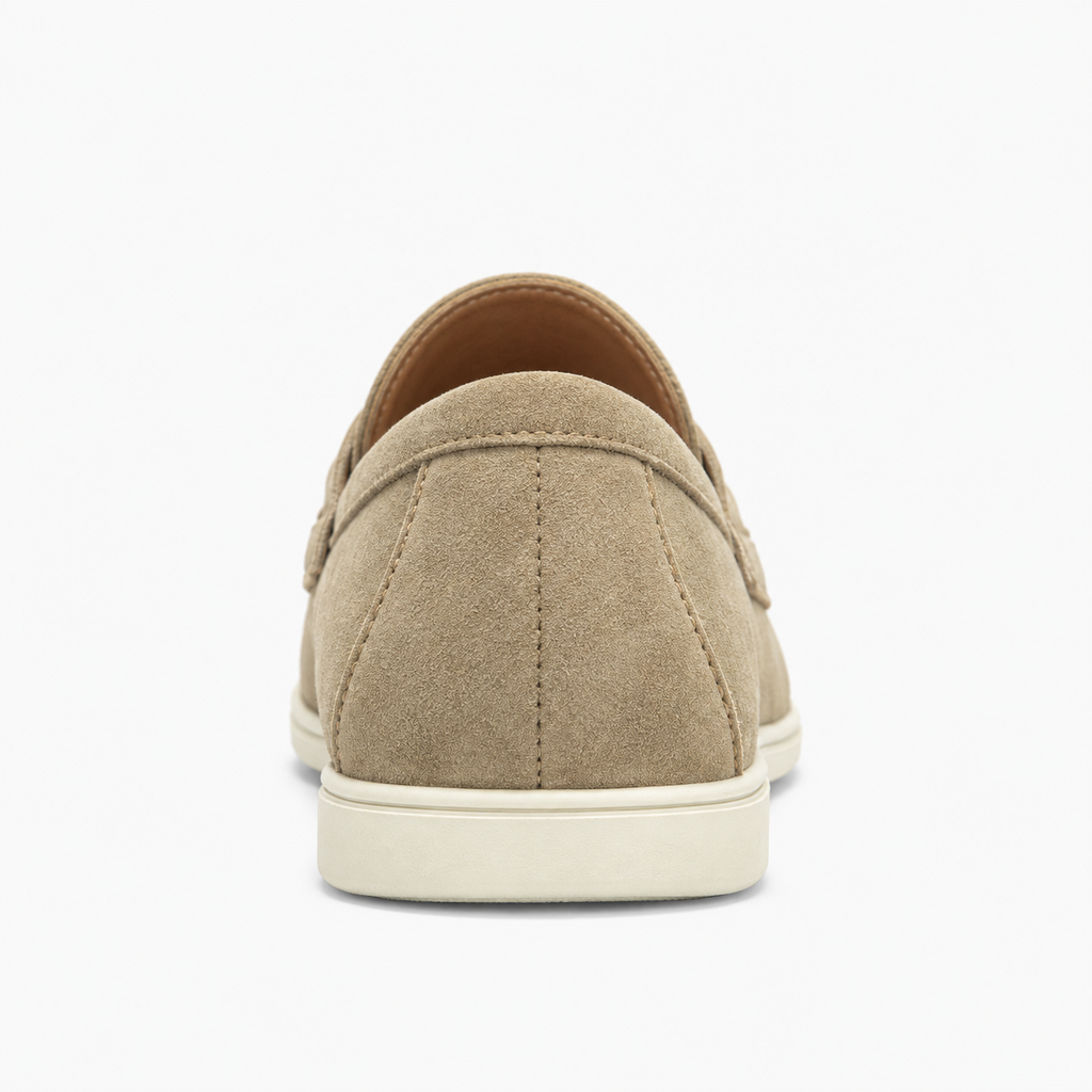 Womens Leather Comfort Smart Loafers front view - women's leather loafers UK