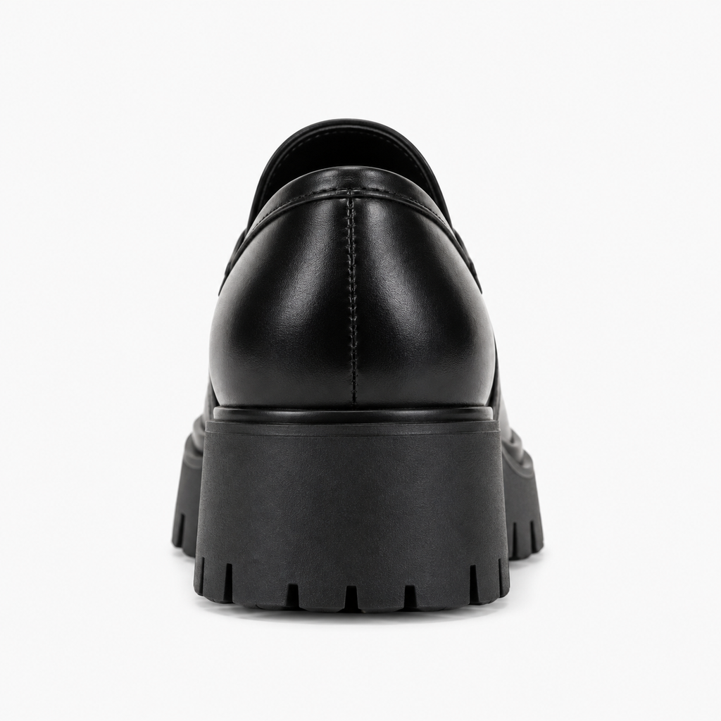 Womens Platform Loafers front view - women's loafers UK