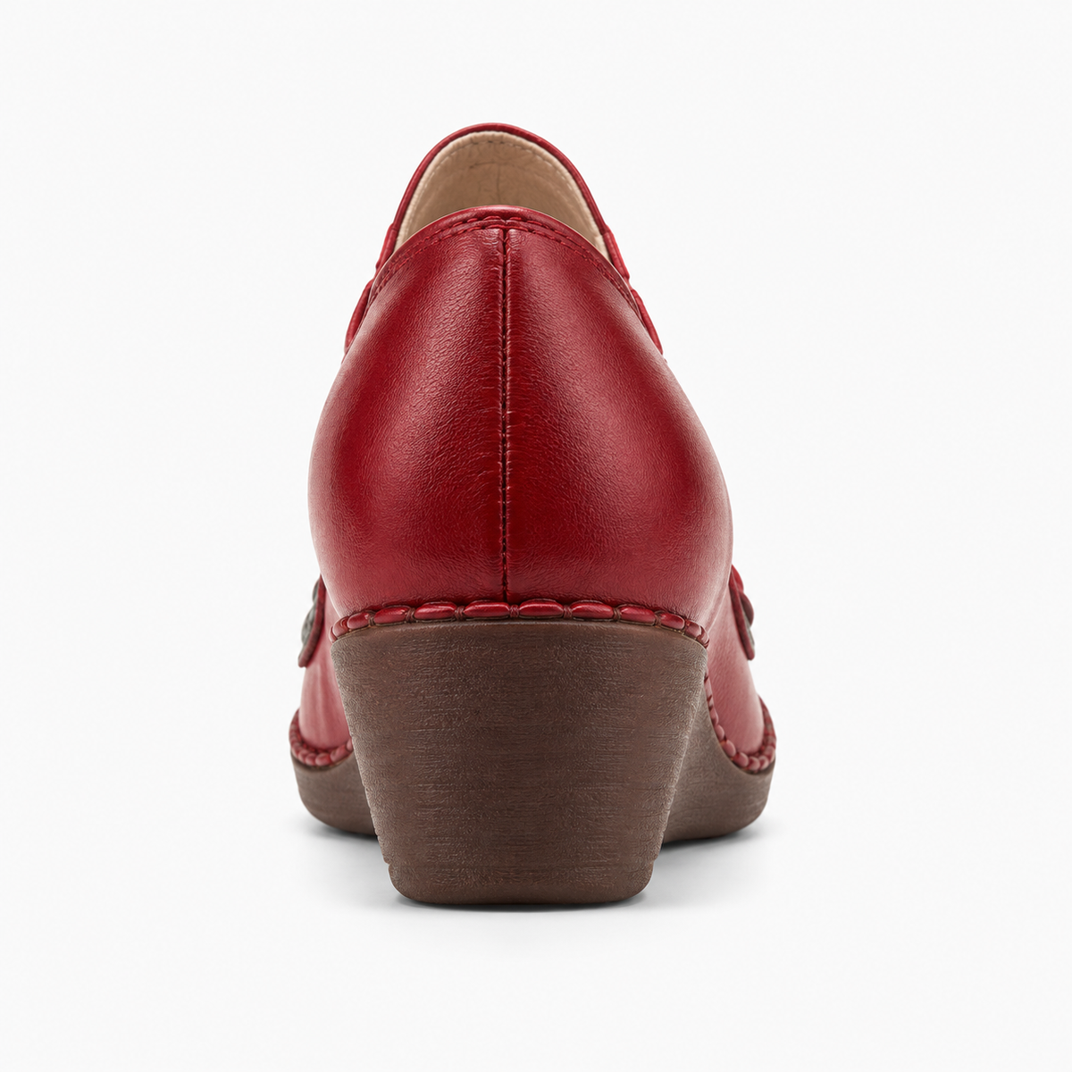 Womens Wedge Loafers front view - women's loafers UK