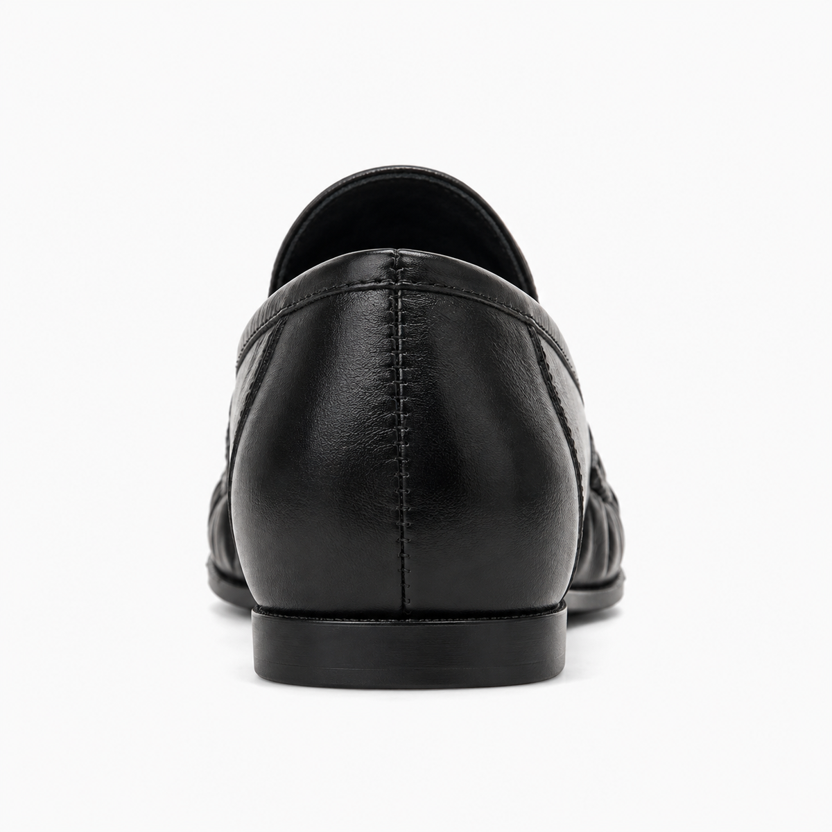 Womens Leather Comfort Loafers front view - women's leather loafers UK
