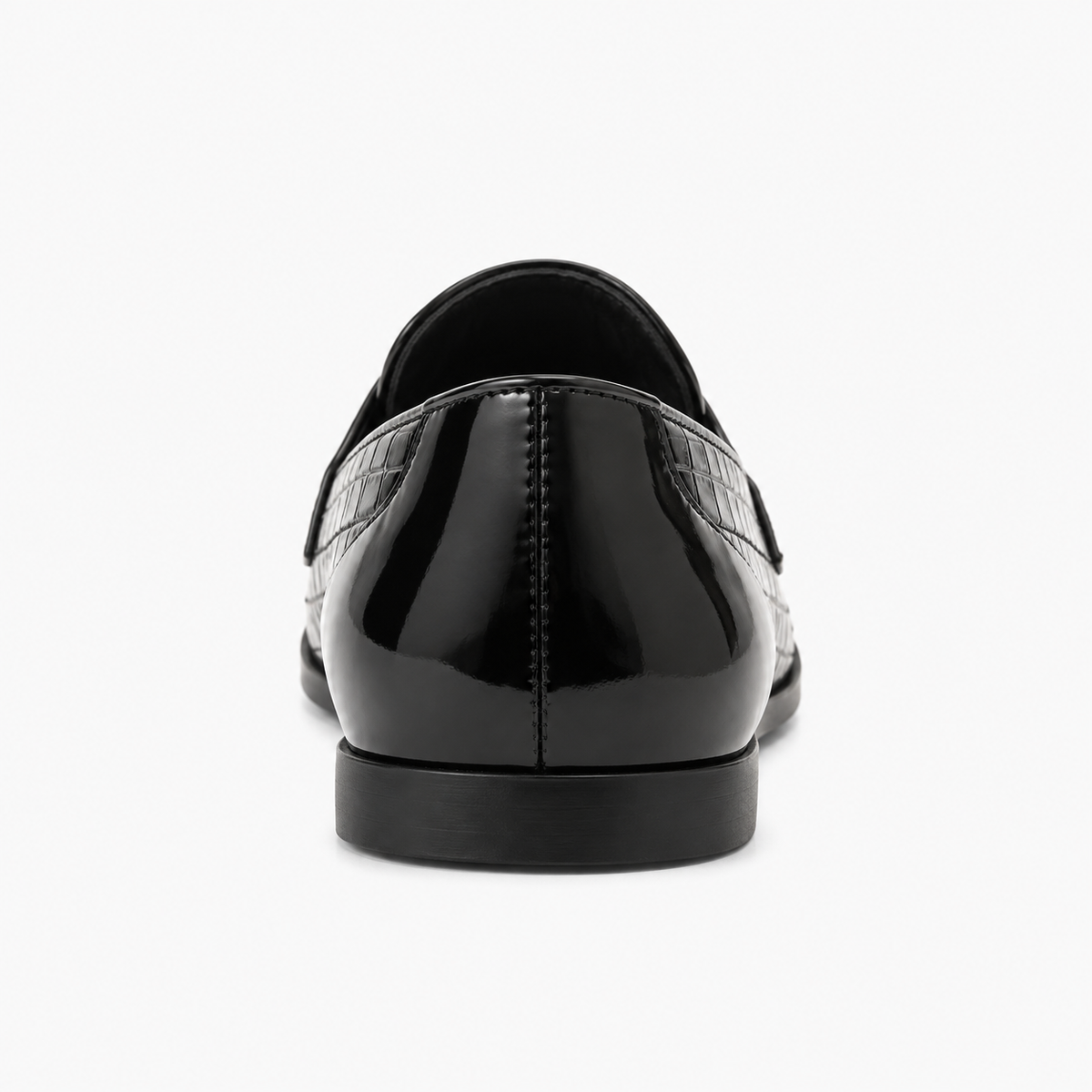 Womens Patent Leather Loafers front view - women's leather loafers UK