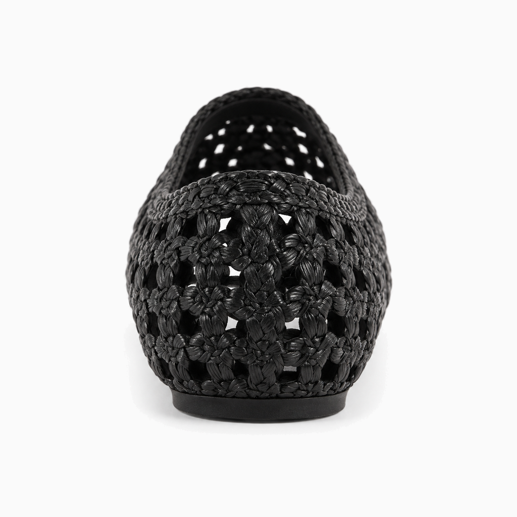 Womens Hollow Out Ballet Flats front view - women's ballet flats UK