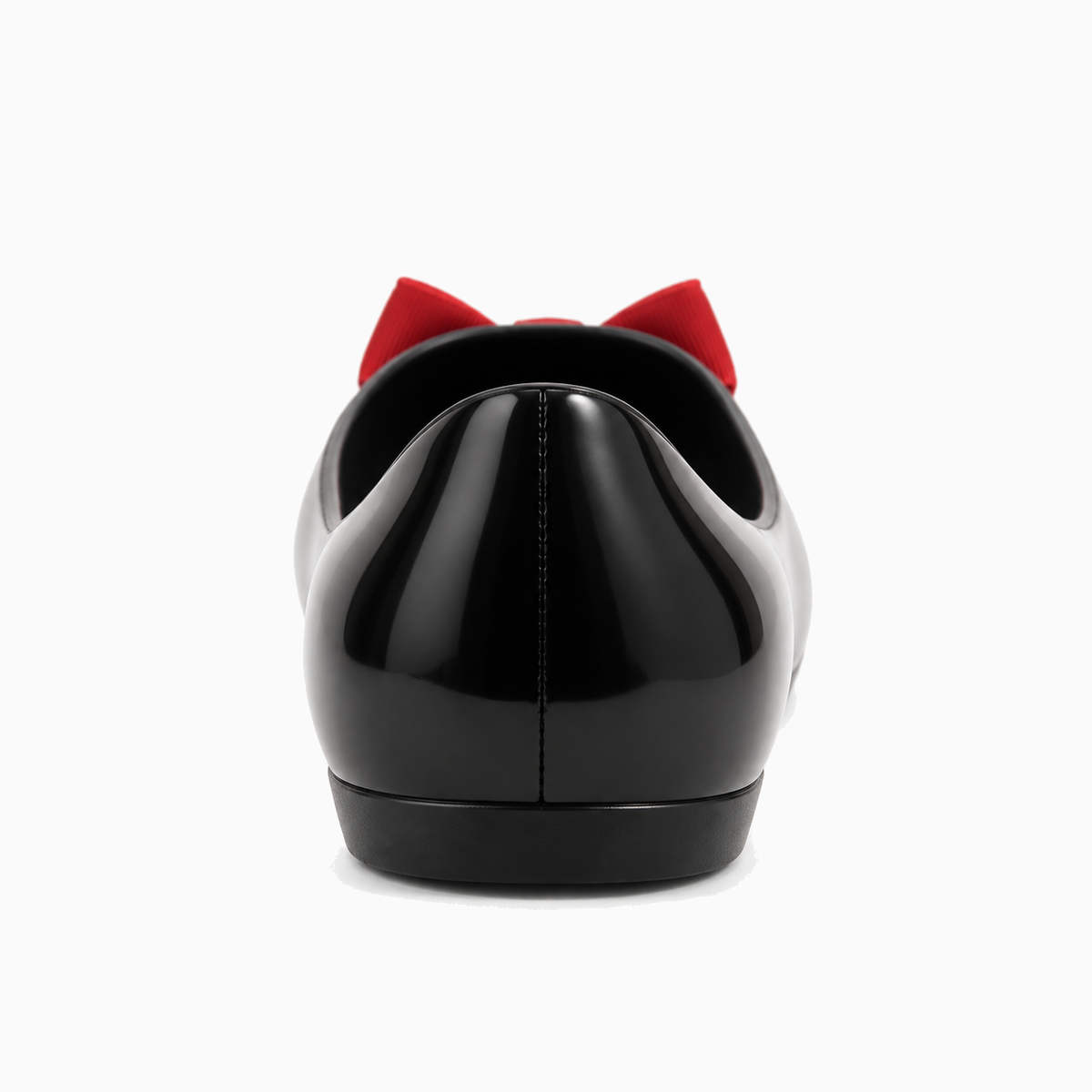 Womens Peep Toe Jelly Ballet Flats front view - peep toe flats UK