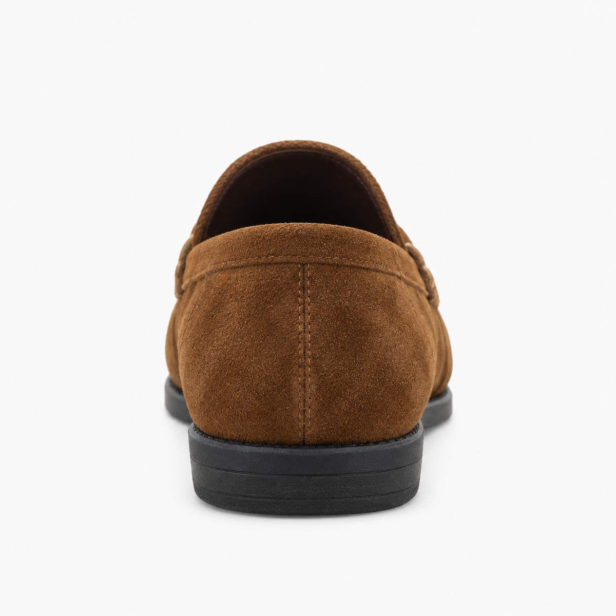 Womens Tassel Suede Comfort Everyday Loafers front view - women's suede loafers UK