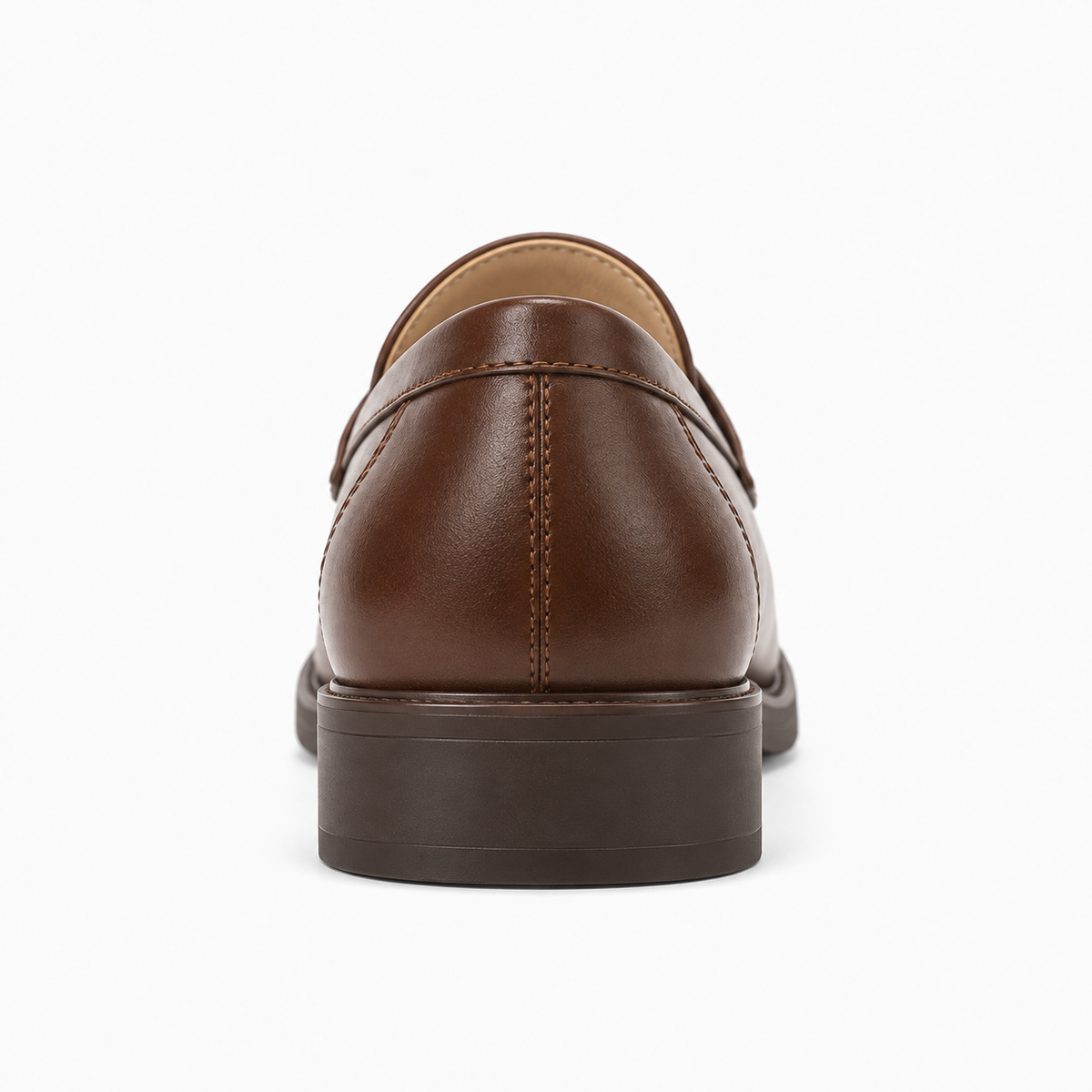 Womens Leather Chunky Loafers front view - women's leather loafers UK