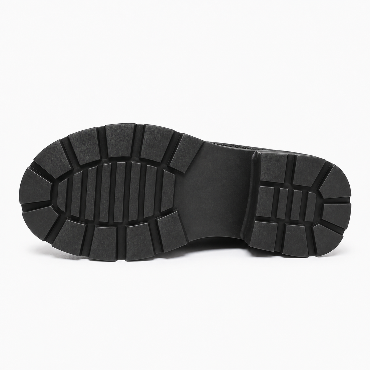 Womens Leather Black Loafers sole view - women's leather loafers UK