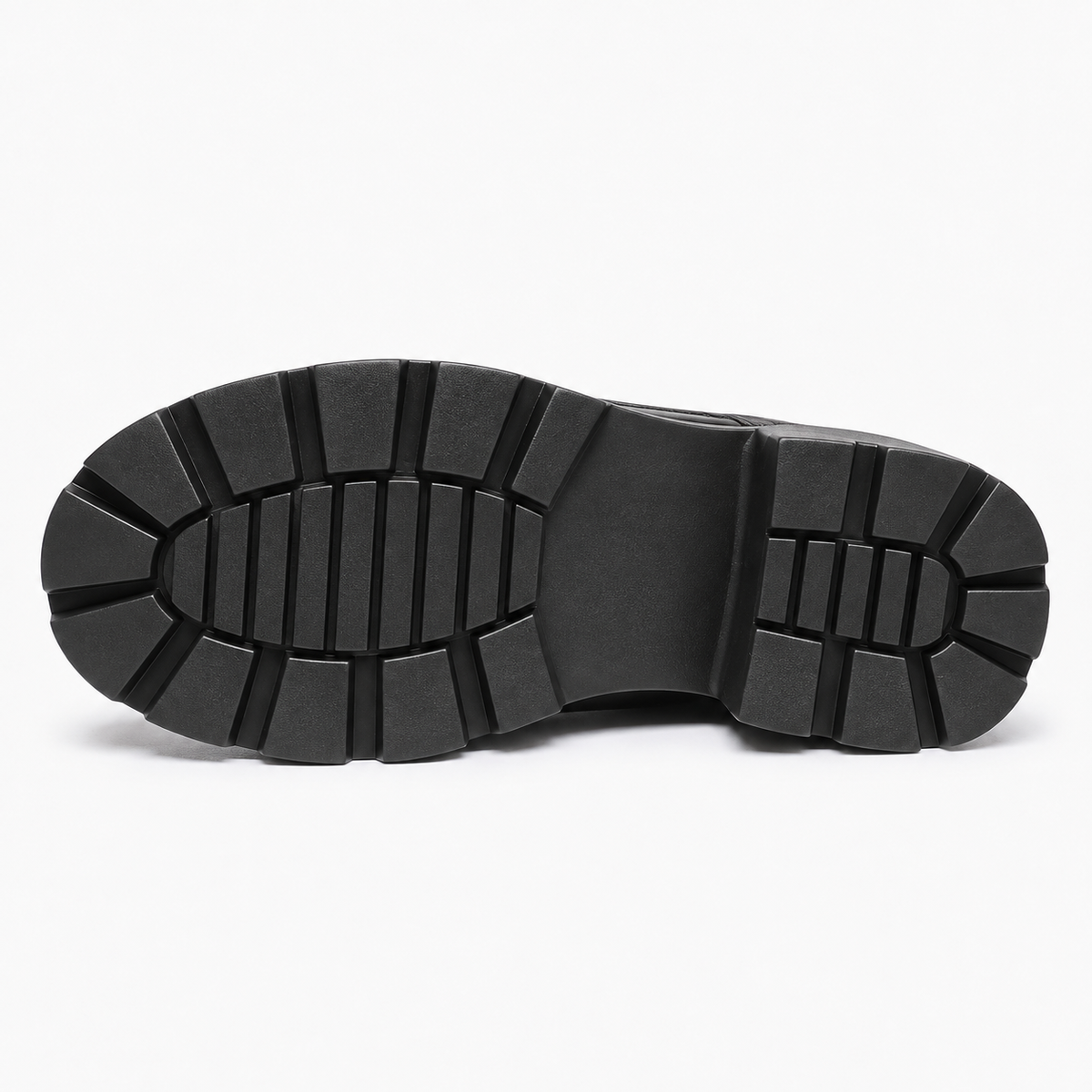 Womens Chain Platform Loafers sole view - women's loafers UK