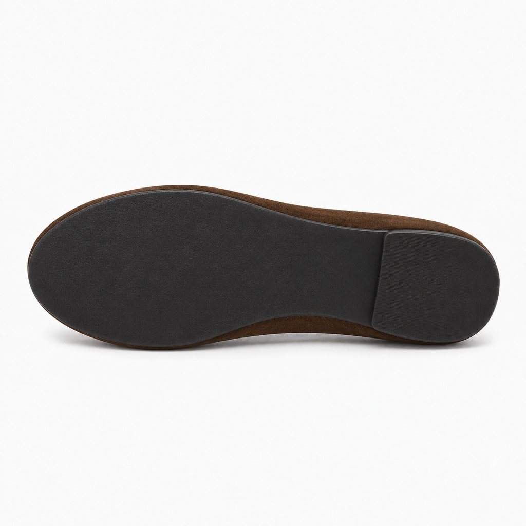 Womens Butterfly Bow Everyday Ballet Flats sole view - women's ballet flats UK