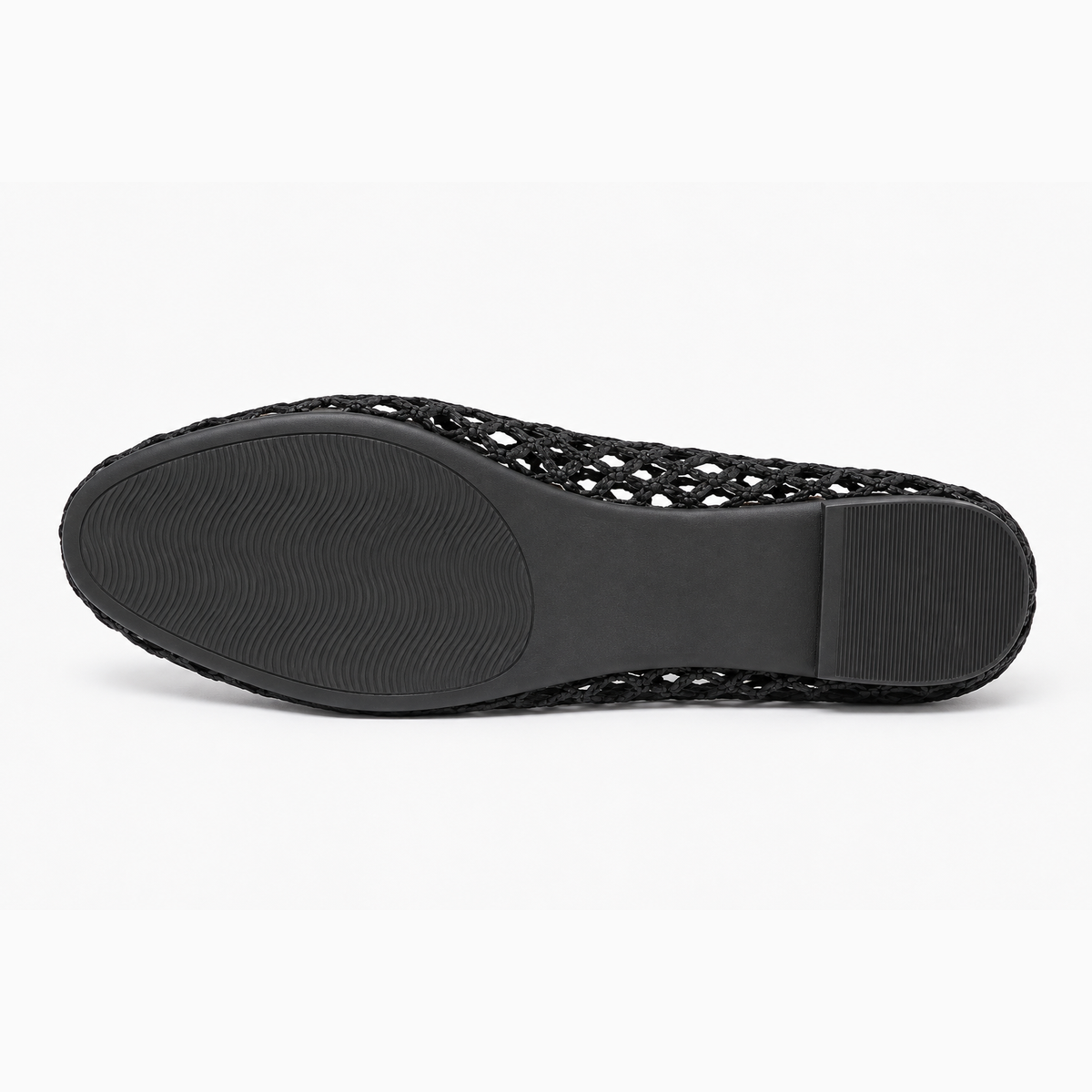 Womens Mesh Hollow Out Loafers sole view - women's loafers UK