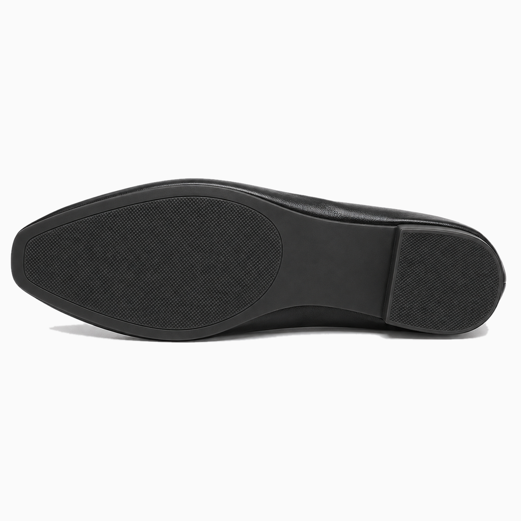 Womens Pointed Toe Strap Ballet Flats sole view - ladies flat shoes UK