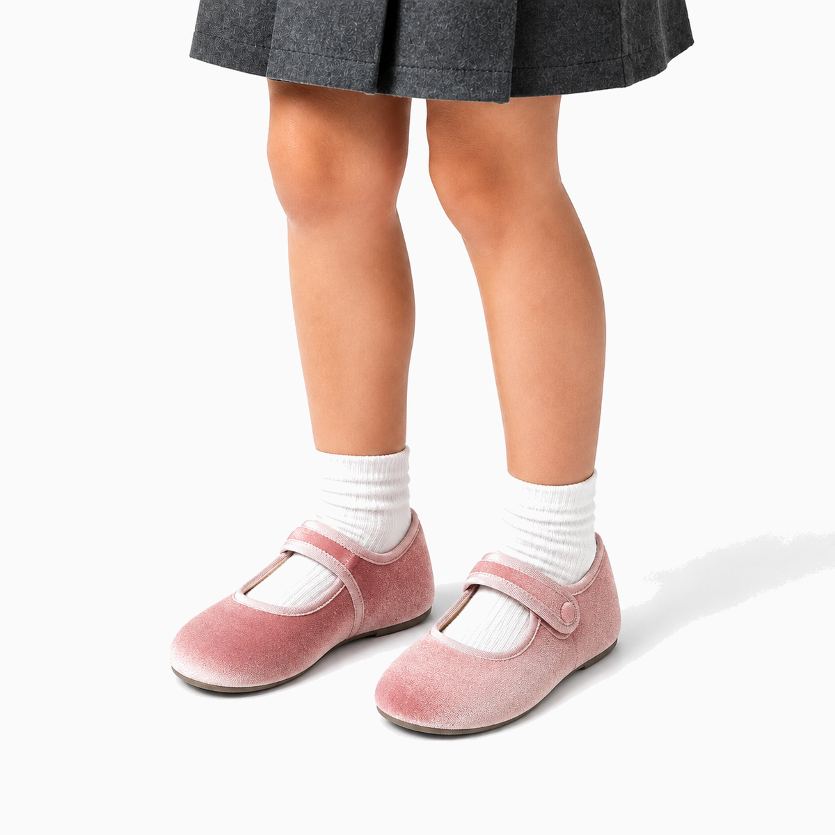 Kids Mary Jane Soft Sole Retro Ballet Flats sole view - kids ballet flats UK