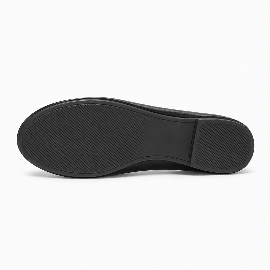 Womens Bow Round Toe Ballet Flats sole view - women's ballet flats UK