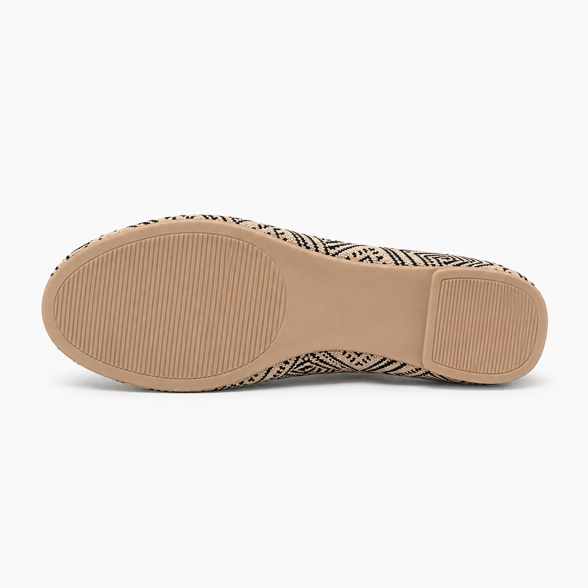 Womens Knit Loafers sole view - women's loafers UK