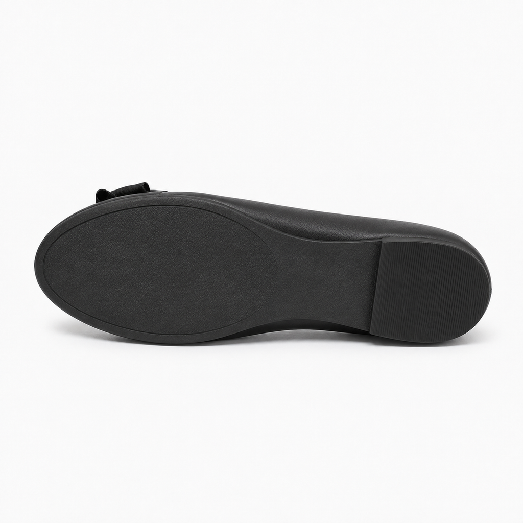 Womens Bow Ballet Flats sole view - women's ballet flats UK