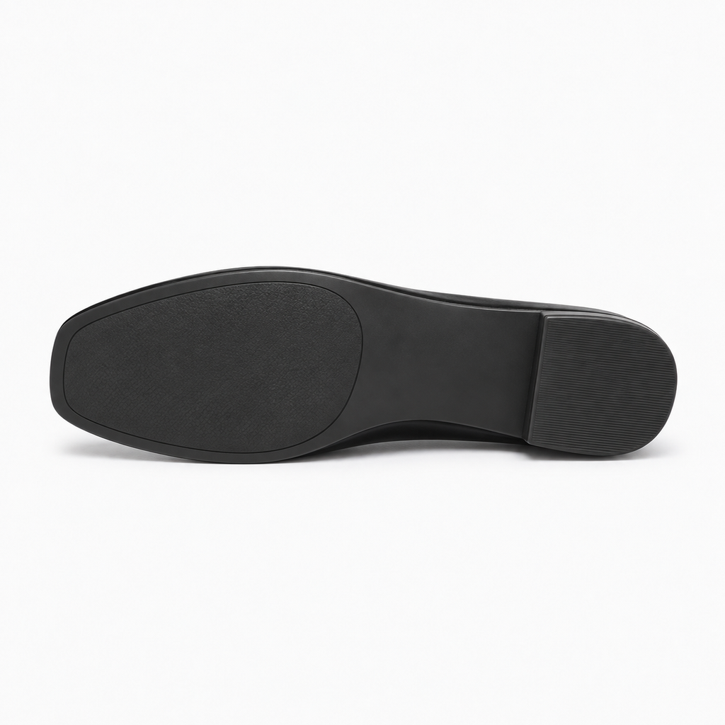 Womens Cross Strap Mary Jane Flats flat sole detail - everyday womens flats UK