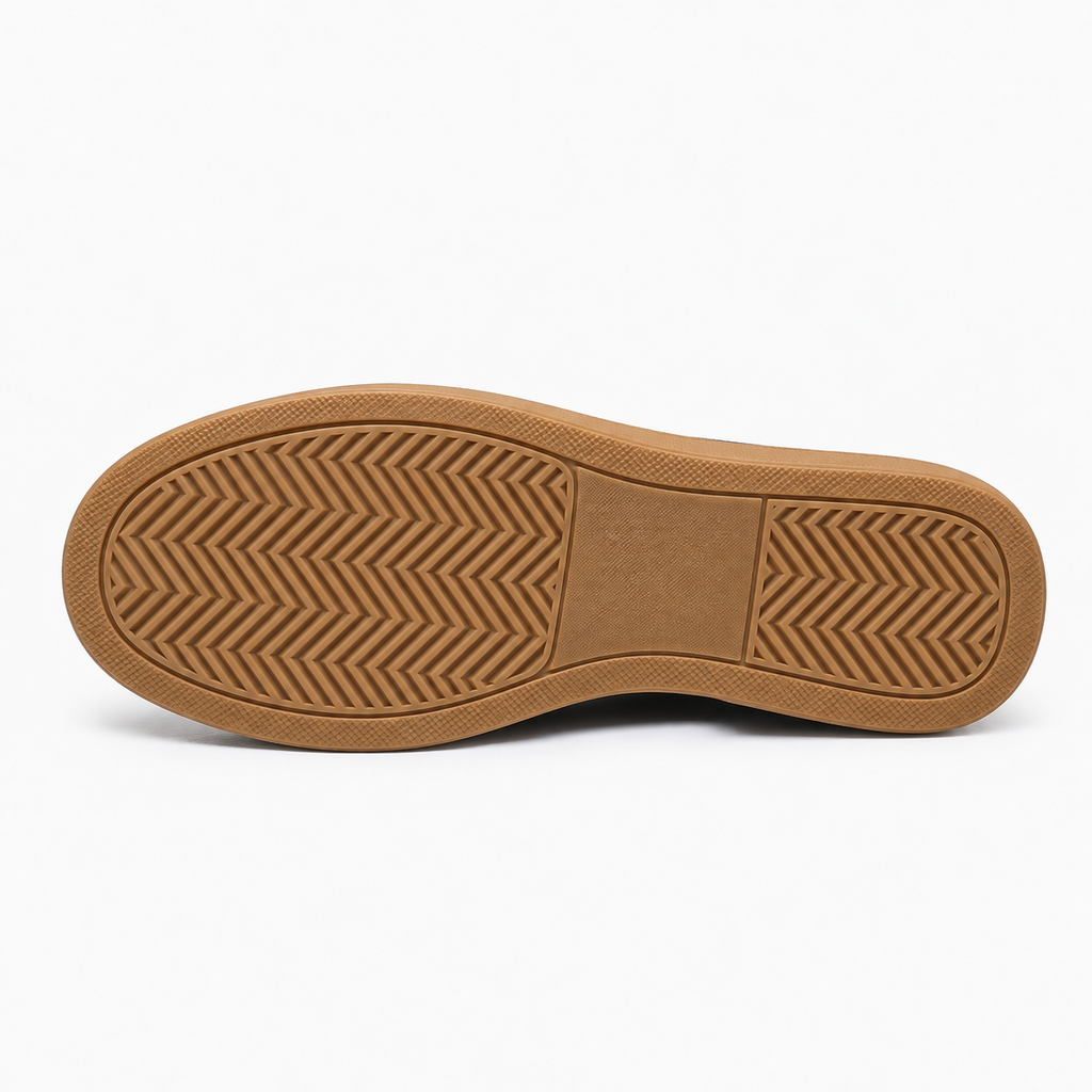 Womens Suede Leather Retro Everyday Loafers sole view - women's suede loafers UK