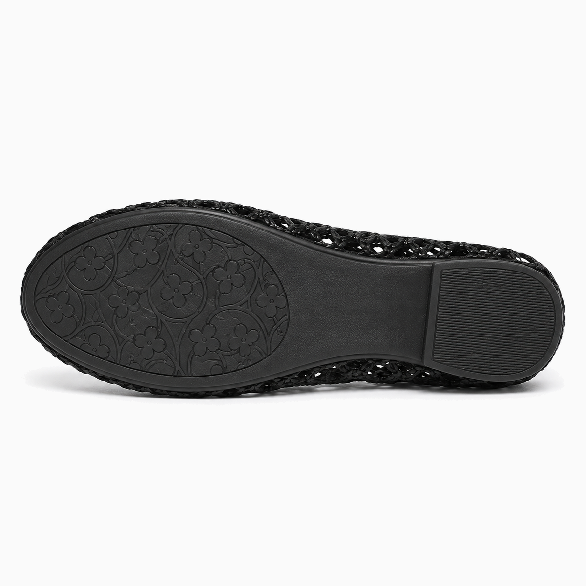 Womens Hollow Out Ballet Flats sole view - women's ballet flats UK