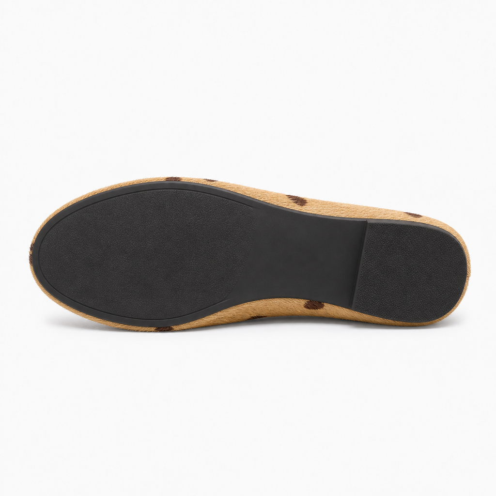 Womens Leather Everyday Ballet Flats sole view - women's ballet flats UK