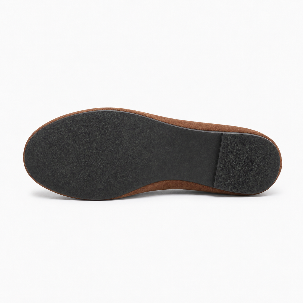 Womens Round Toe Mary Jane Flats strap detail - mary jane flats UK