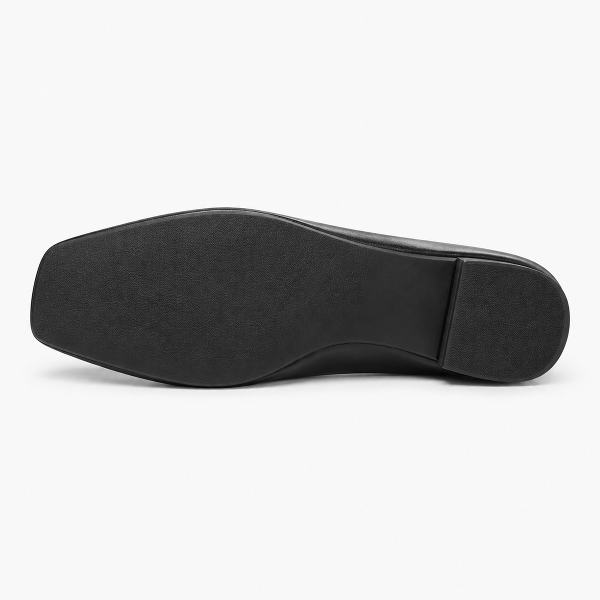 Womens Square Toe Loafers sole view - women's loafers UK