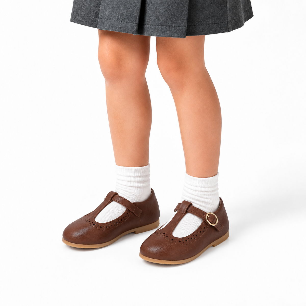 Kids Mary Jane Ballet Flats sole view - kids ballet flats UK
