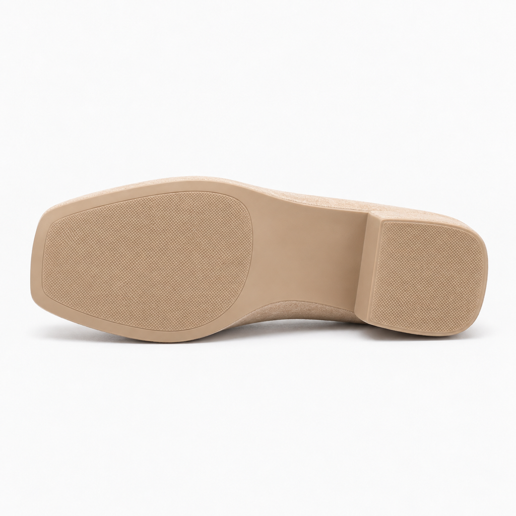 Womens Platform Ballet Flats sole view - women's ballet flats UK