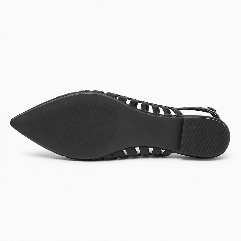 Womens Pointed Toe Slingback Ballet Flats sole view - women's ballet flats UK
