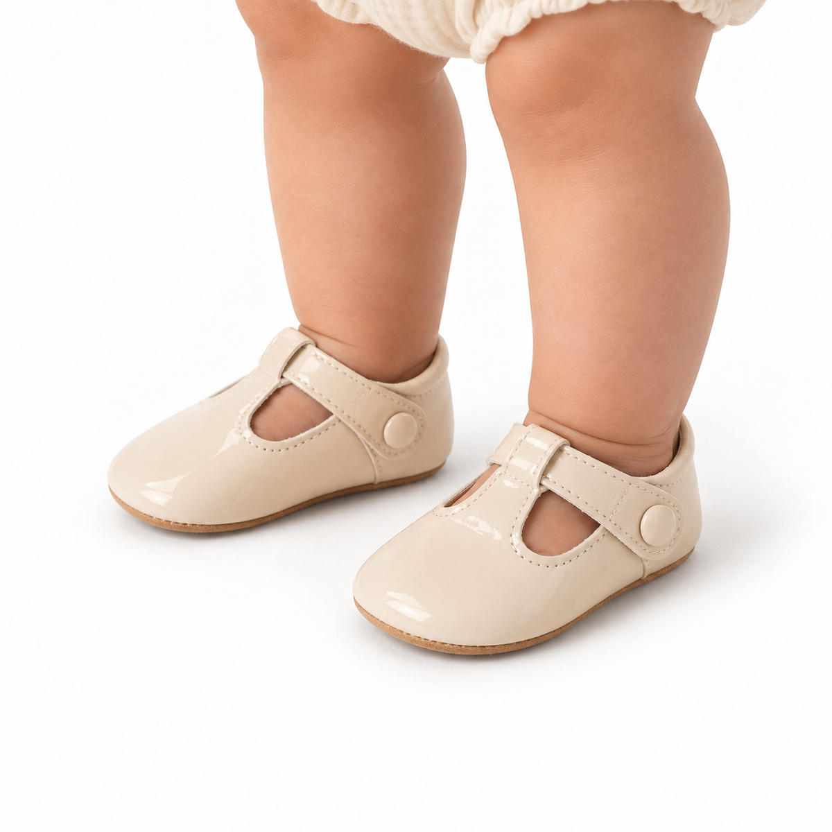 Baby Leather Non Slip Ballet Flats sole view - baby ballet flats UK