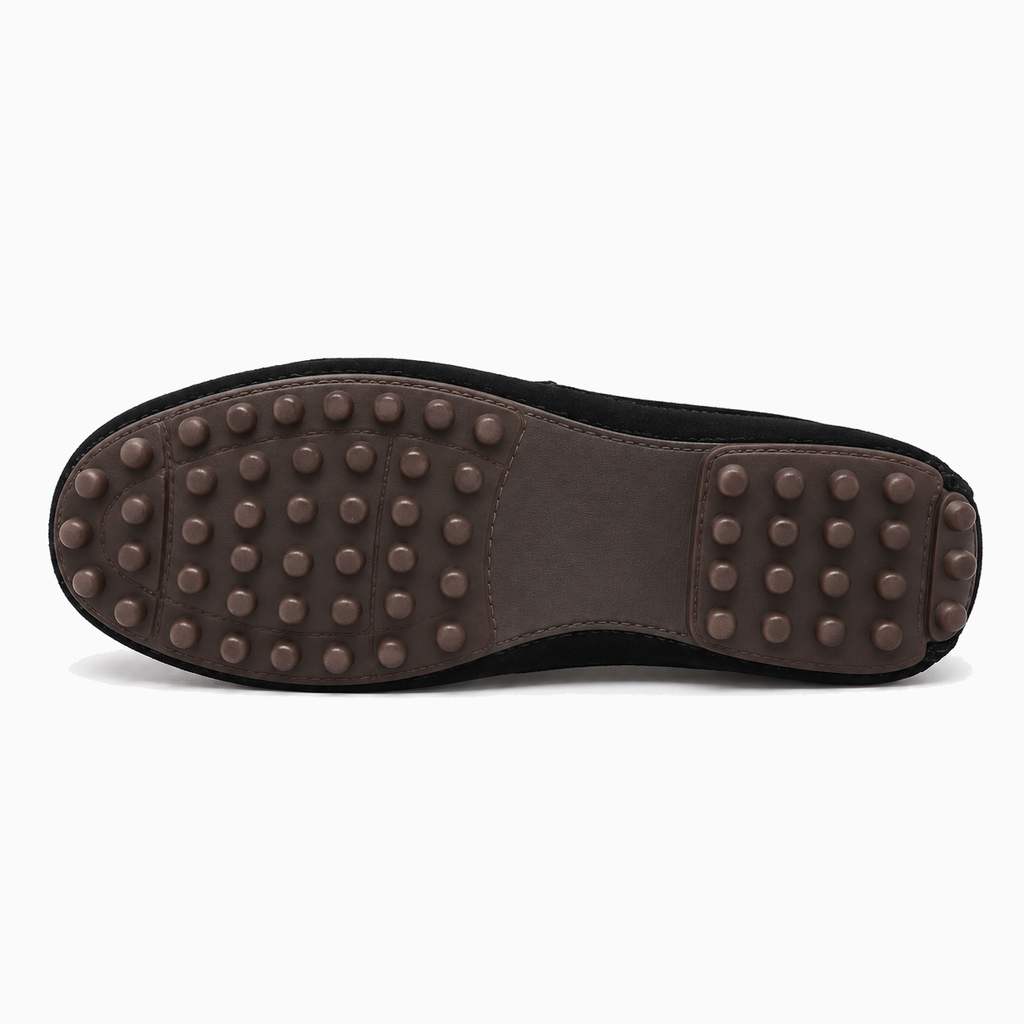Womens Leather Driving Loafers sole view - women's leather loafers UK