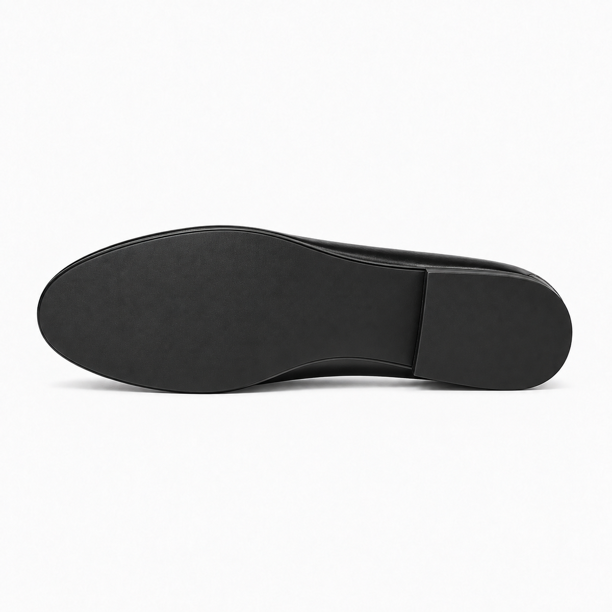 Womens Leather Chain Loafers sole view - women's leather loafers UK
