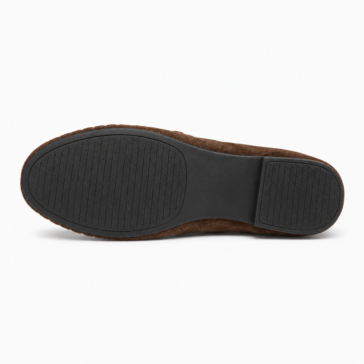 Womens Leather Retro Loafers sole view - women's leather loafers UK