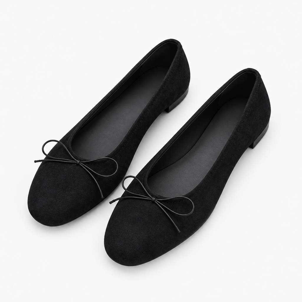 Womens Bow Everyday Ballet Flats styling view - women's ballet flats UK