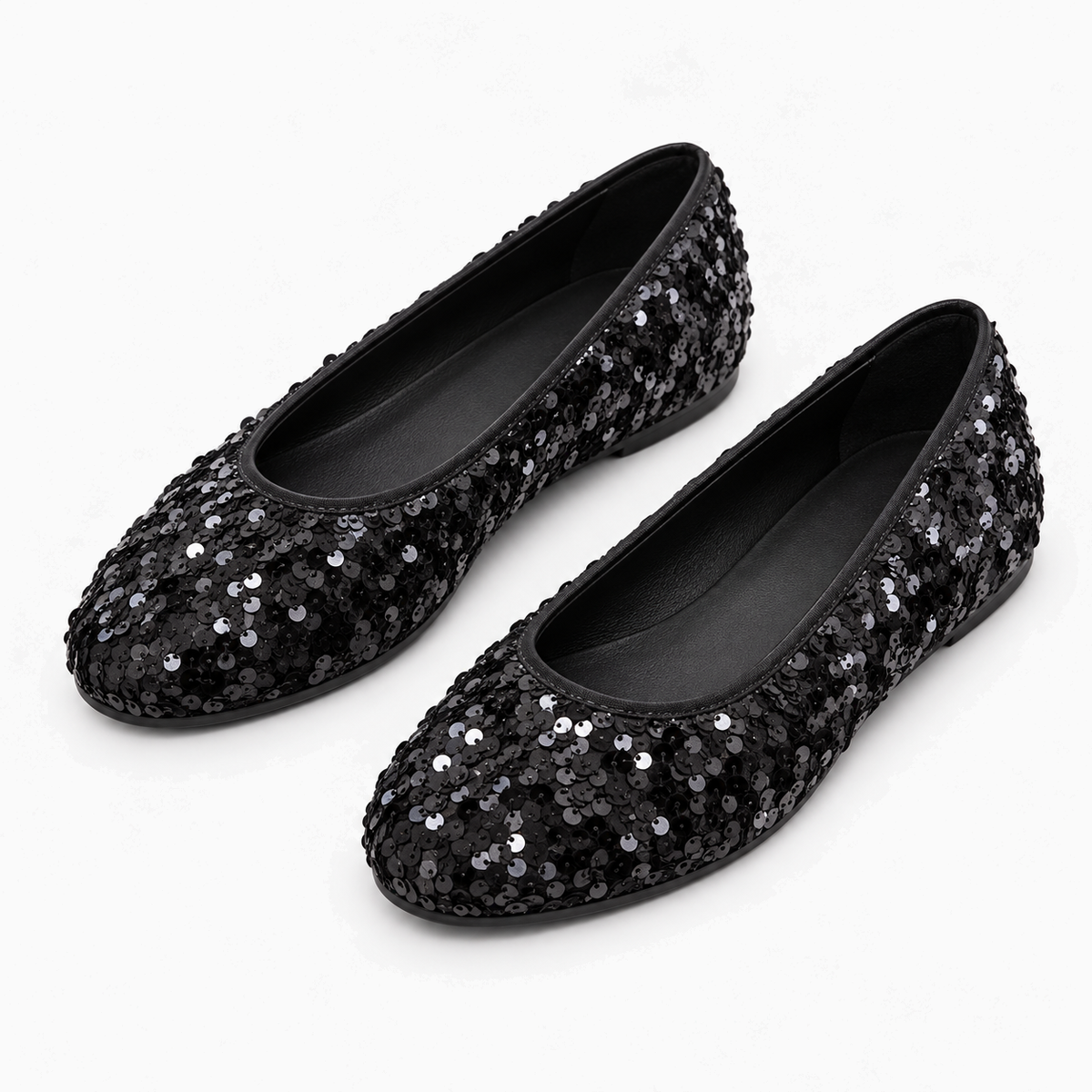 Womens Statement Pointed Toe Ballet Flats styling view - womens flat shoes UK