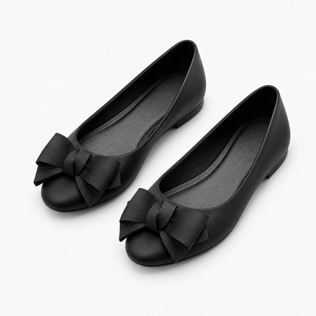 Womens Bow Ballet Flats styling view - women's ballet flats UK