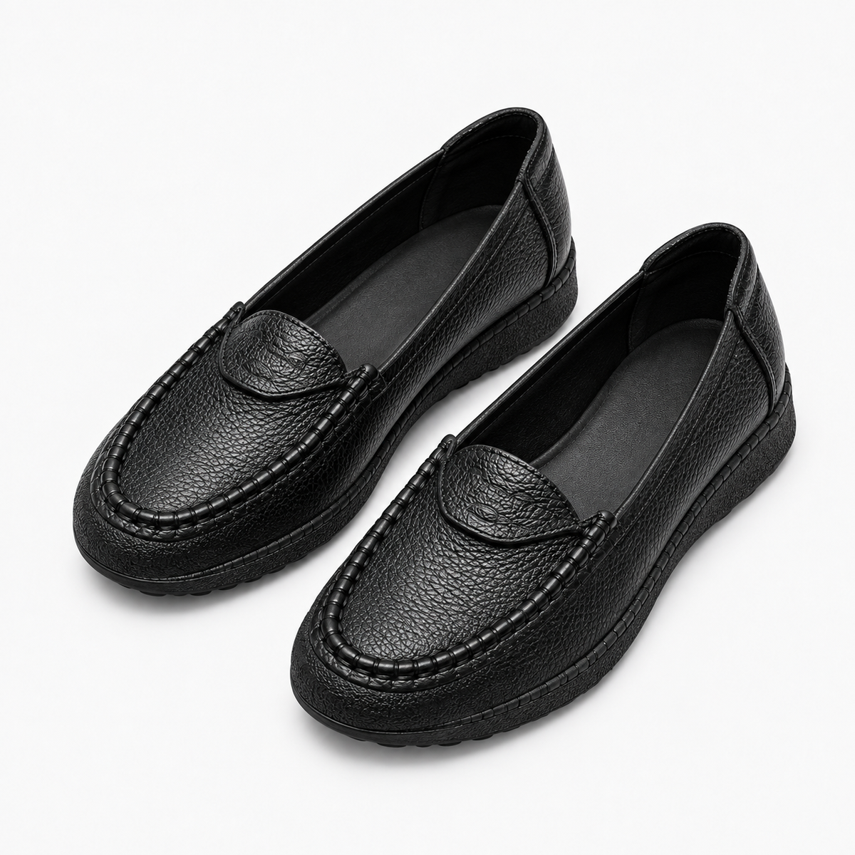 Womens Mary Jane Bow Leather Ballet Flats styling view - Mary Jane ballet flats UK